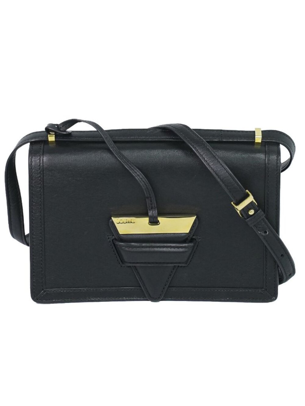 Loewe Barcelona Shoulder Bag Pochette Leather Black